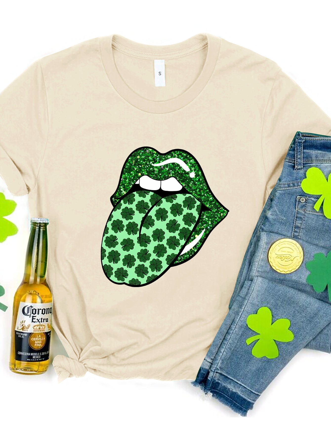 T-shirt col rond Saint Patrick