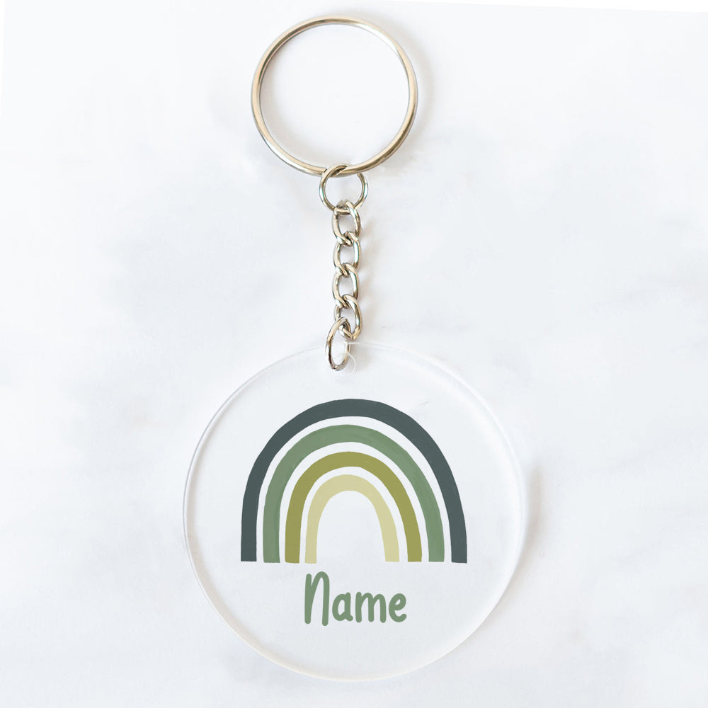 Personalized Rainbow Acrylic Keychains – Custom Name Gifts for Friends, Teachers, Moms & Party Favors