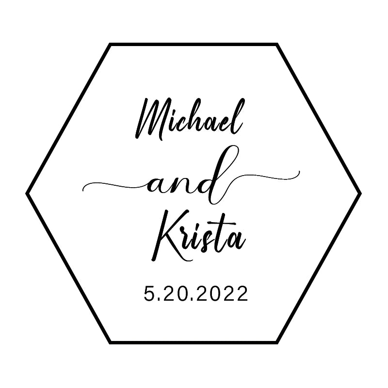 Personalized Clear Acrylic Hexagon Ring Box – Custom Engagement & Wedding Keepsake