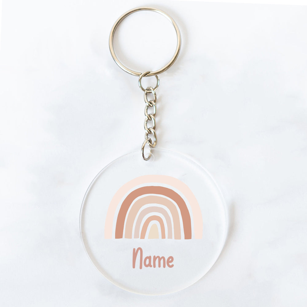 Personalized Rainbow Acrylic Keychains – Custom Name Gifts for Friends, Teachers, Moms & Party Favors