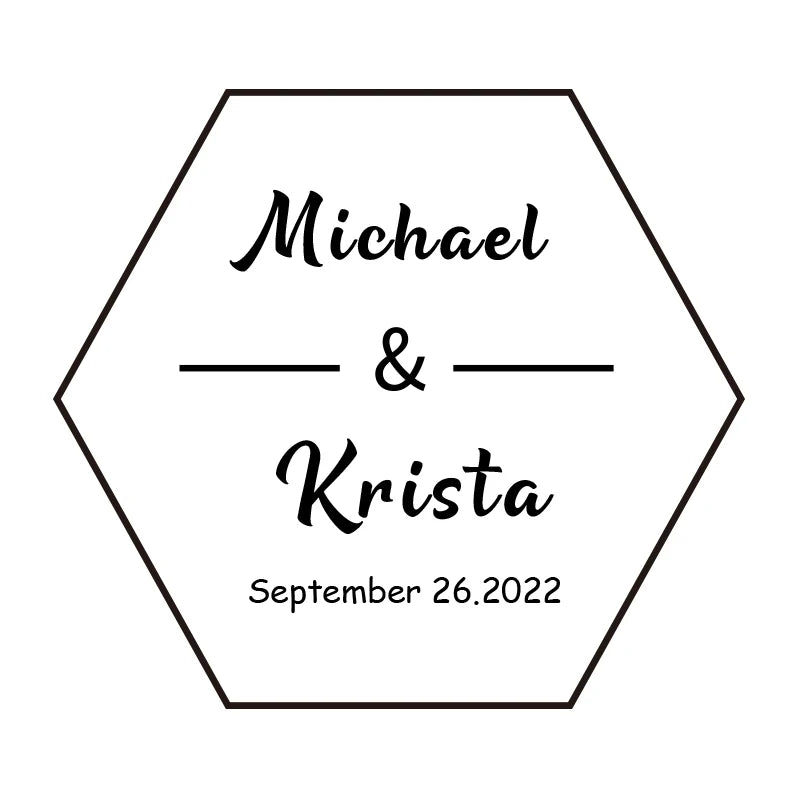 Personalized Clear Acrylic Hexagon Ring Box – Custom Engagement & Wedding Keepsake