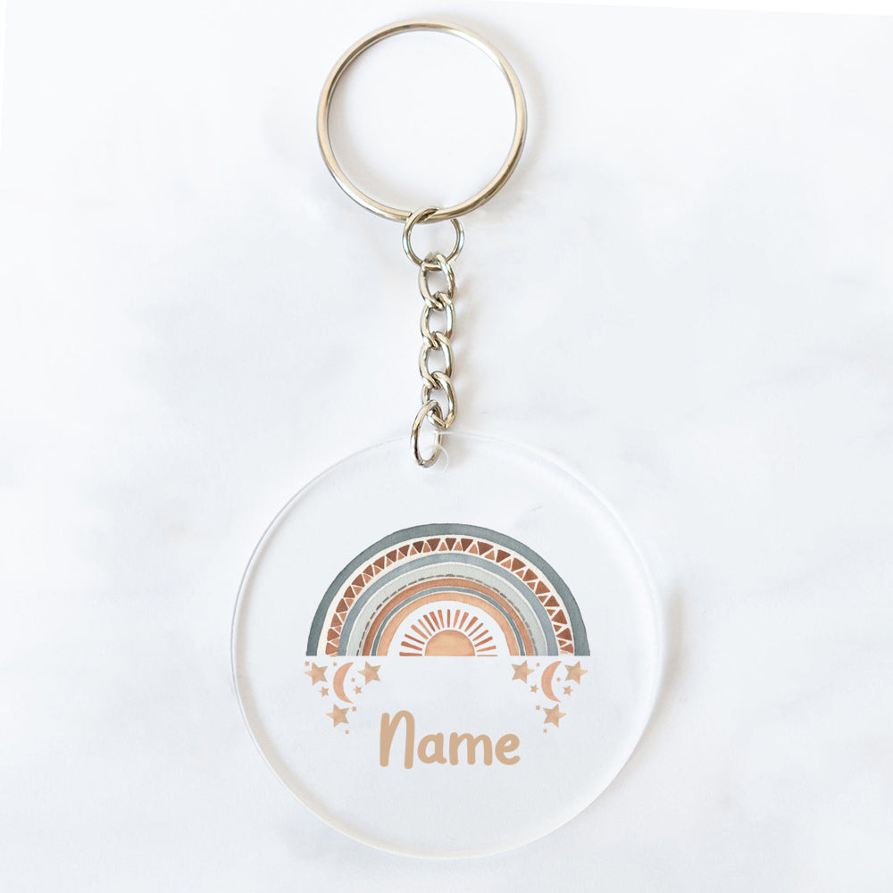 Personalized Rainbow Acrylic Keychains – Custom Name Gifts for Friends, Teachers, Moms & Party Favors