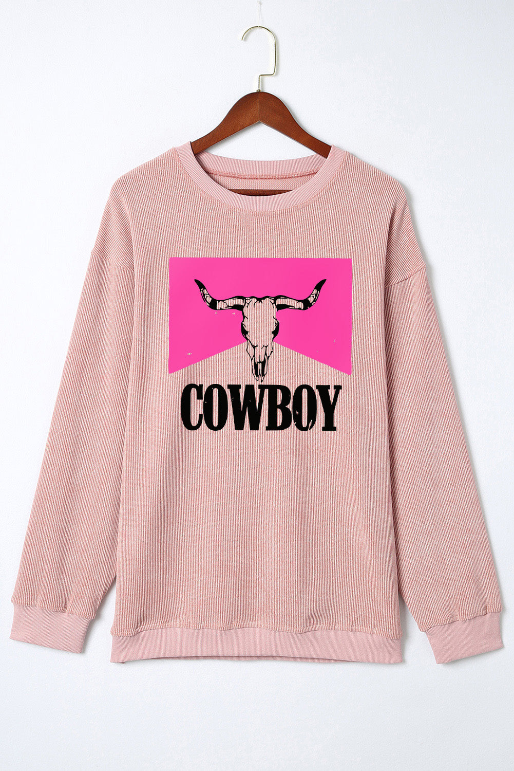 Sweat-shirt à col rond graphique COWBOY