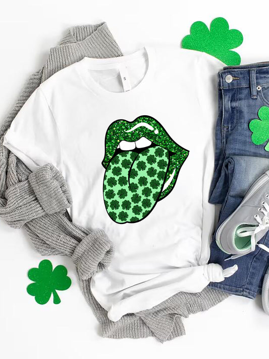 T-Shirt mit Rundhalsausschnitt zum St. Patrick's Day